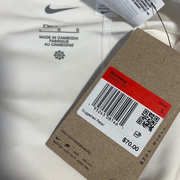 Nike L Dri-FIT Advantage Women's white Long Golf Skirt - Picture 6 of 6